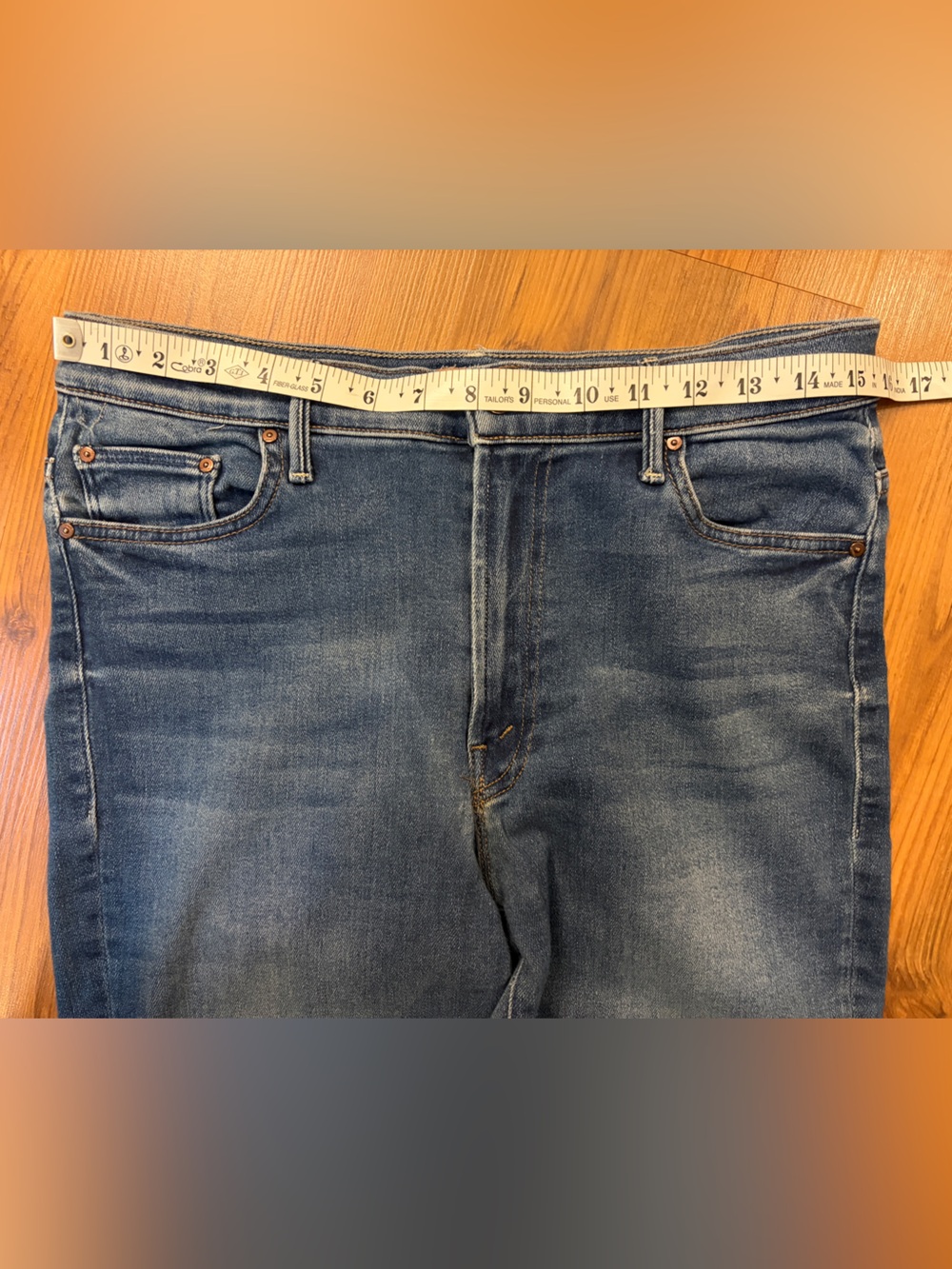 MOTHER Insider Crop Step Fray Jeans Sweet and Sassy Wash 30 - Picture 13 of 15